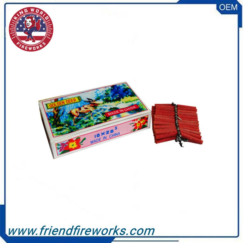 Item No: OY-811 OEM OY-811 Golden Deer 26 Bangs Firecracker From Liuyang Factory