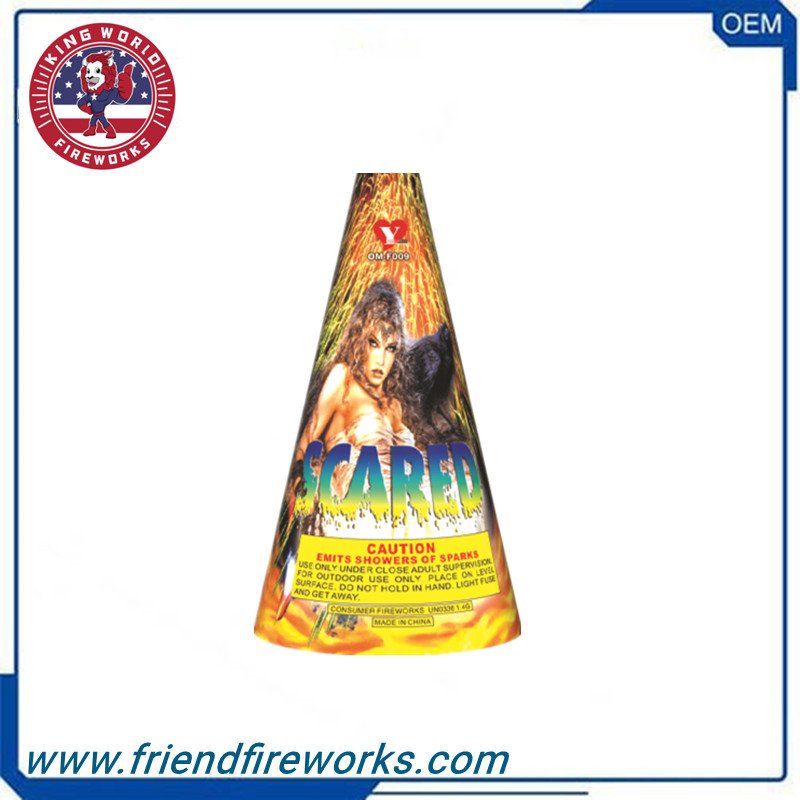 Item No: OM-F009 8 Inch Conic Fountain Fireworks From Liuyang Factory