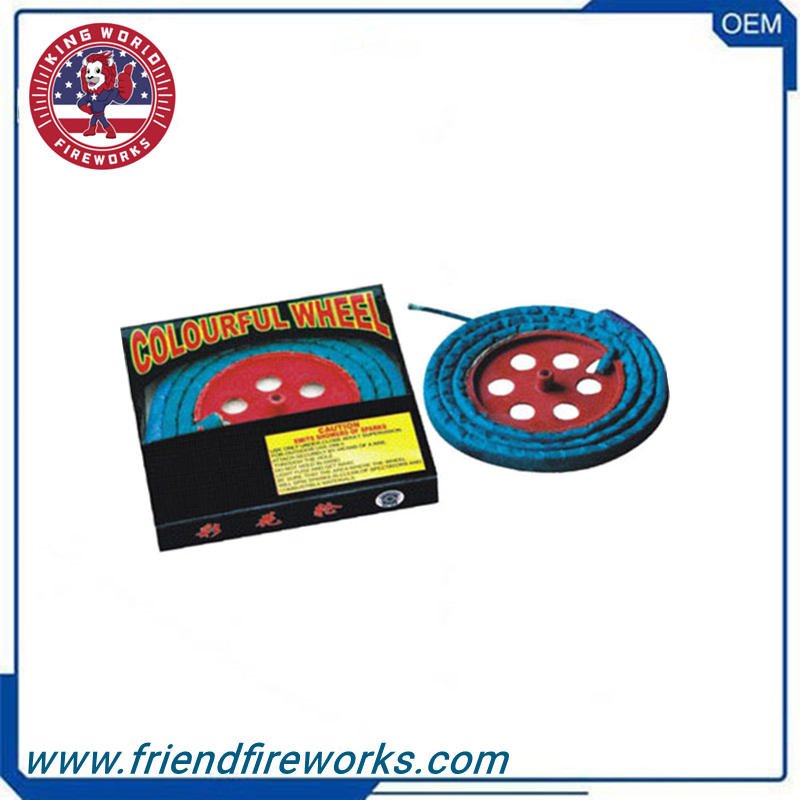 Item No:OY-0947 Colourful Wheel From Liuyang Factory