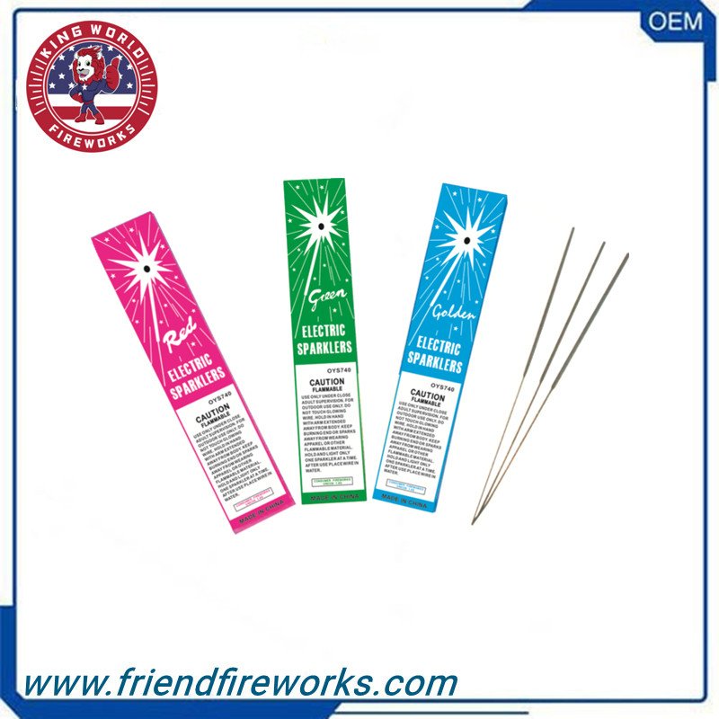 Item No:OY-0740 7 Inch Color Bamboo Sparklers