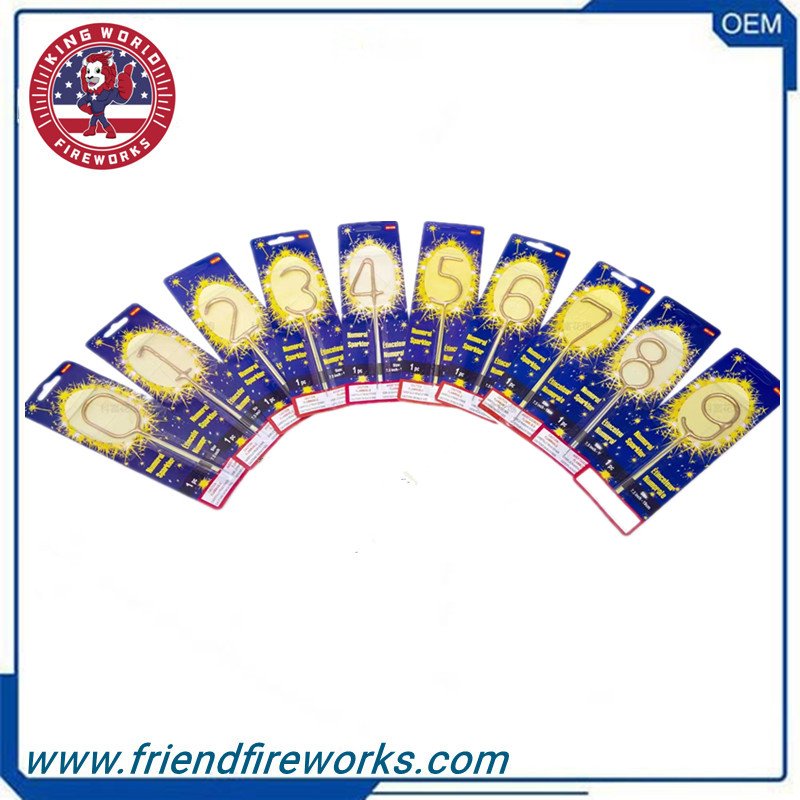 Item No:OY1070P 0-9 number shape sparklers 170mmFrom Liuyang Factory