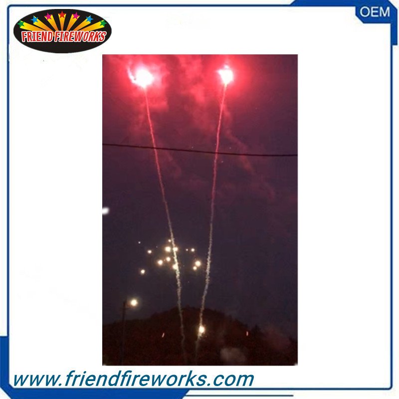 Item No:OYSDC1205 1.2 Inch Single Tube White Glitter Mine Red Light Beads(Image is 1 Shot+1 Shot Symmetrical Sonnection)