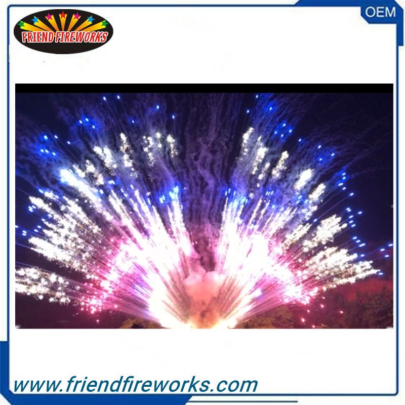 Item No:OYDC124501 1.2 Inch 45 Shots Butterfly Wing（Red Glitter Butterfly + Blue）