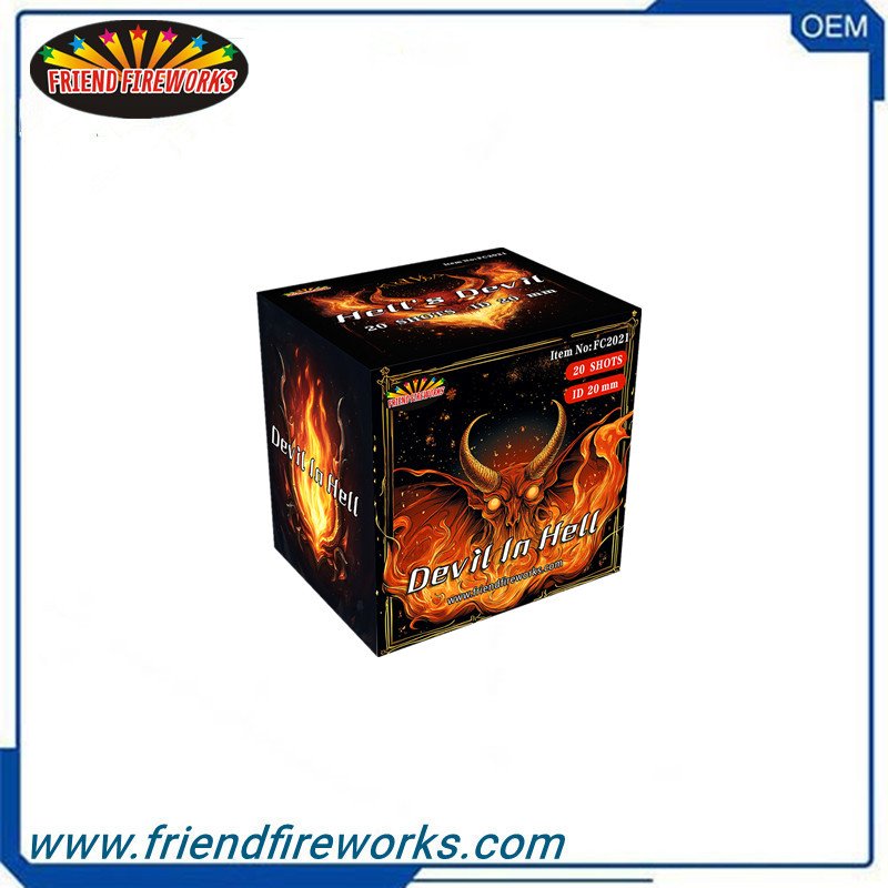 Item No: FC2021  0.8 inch 20 Shots Cake Fireworks From Liuyang Factory