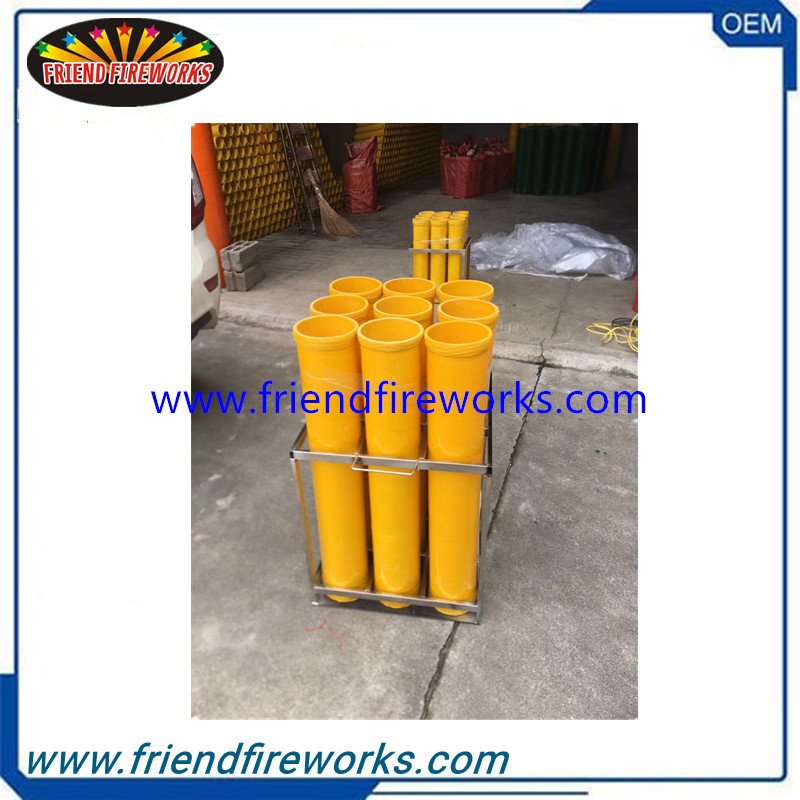 25 35 49 Shots Custom Size Fireworks Display Shells Racks / Mortar Tubes Rack For Dispaly Fireworks made in china