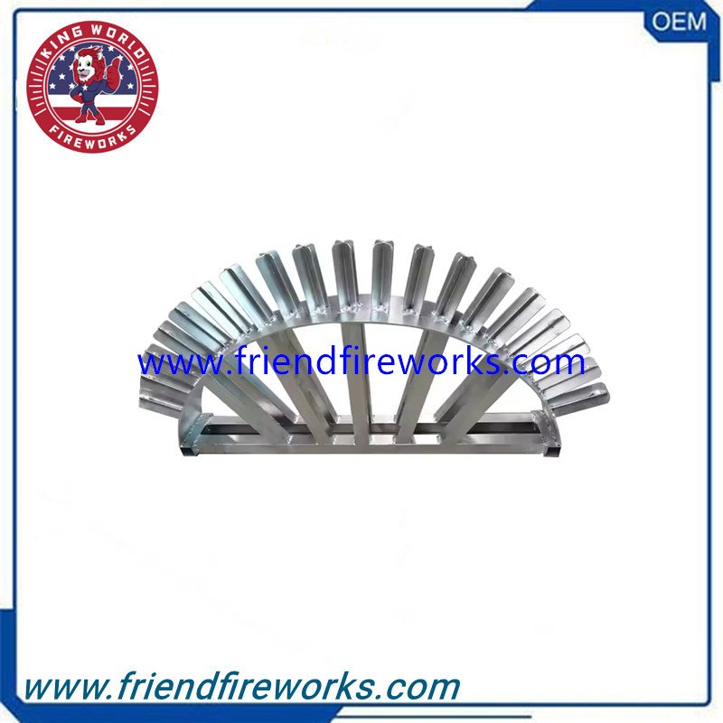 Wholesale 5 25 35 49 Shot Slot Type Iron Display Mortar Rack For Mortars Tube Display Fireworks Made in China