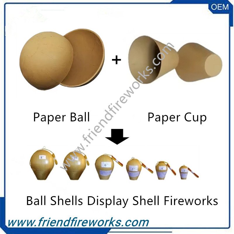 2 3 4 5 6 7 8 9 10 12 Inch Empty Case Ball Cover Professional Firework Material Paper Hemisphere Shell