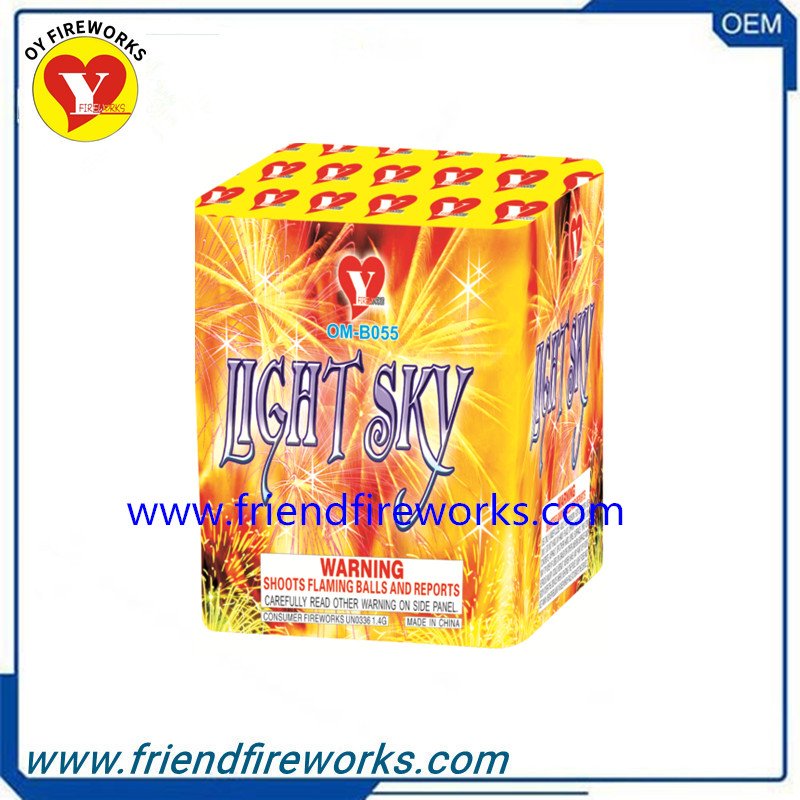 Item No: OM-B055    0.6 Inch 16 shots Fireworks From Liuyang Factory