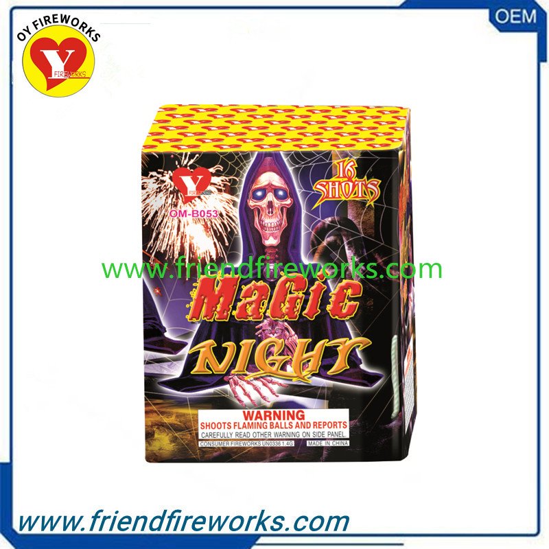 Item No: OM-B053  0.8 inch 16 Shots Cake Fireworks From Liuyang Factory