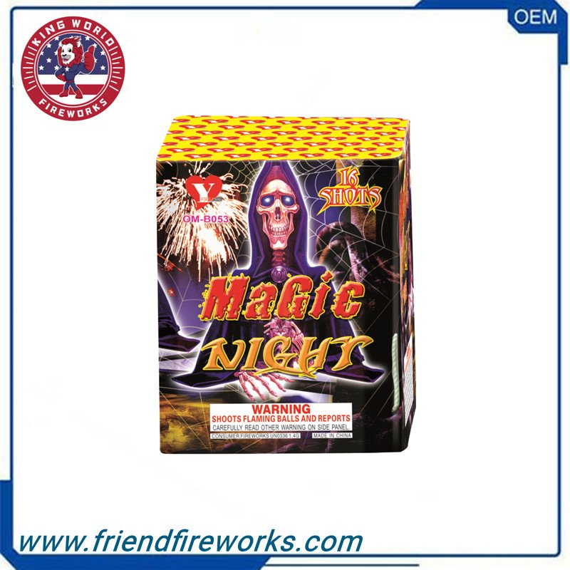 Item No: OM-B053  0.8 inch 16 Shots Cake Fireworks From Liuyang Factory