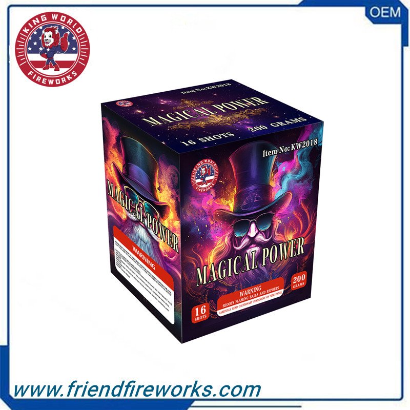 Item No: KW2018  0.8 inch 16 Shots Cake Fireworks From Liuyang Factory